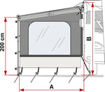 Side W - Perete lateral pentru Marchiza Fiamma model Caravanstore si F35 - EVONomad