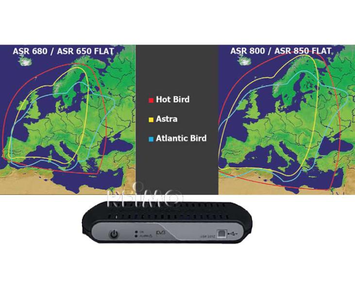 Sistem automat de satelit Flat - Sat 85 cu Astra - EVONomad