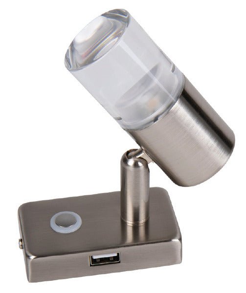 Spot LED de 12 V cu comutator tactil si port USB in baza - EVONomad