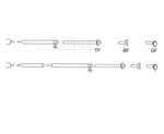 Stalp de furtuna din aluminiu cu baza articulata 1mm/1.2mm - EVONomad