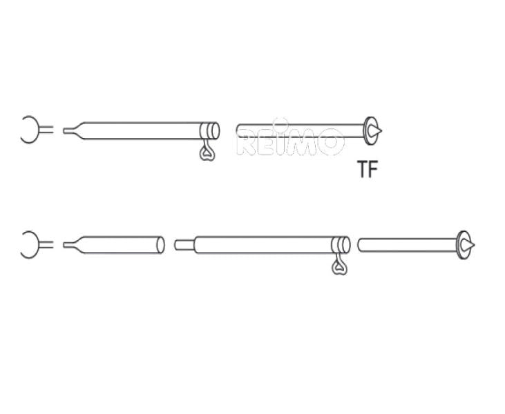 Stalp de furtuna din aluminiu cu varf de pamant de 1,2 mm - EVONomad
