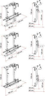 Suport de biciclete Carry Bike Frame pentru Fiat Ducato si VW Crafter - negru si argintiu - EVONomad