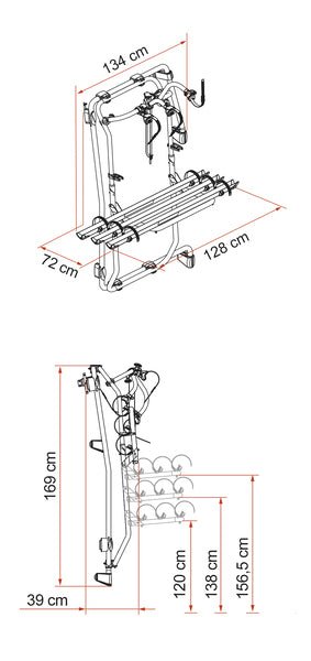 Suport de biciclete Carry Bike Frame pentru Mercedes Sprinter din 2018 - EVONomad