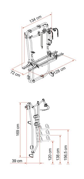 Suport de biciclete Carry Bike Frame pentru Mercedes Sprinter din 2018 - EVONomad