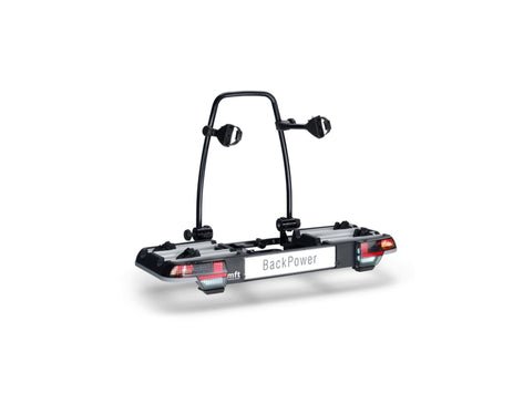 Suport de biciclete montat pe cârligul de remorcare BackPower cu spațiu pentru 2 biciclete - EvoNomad