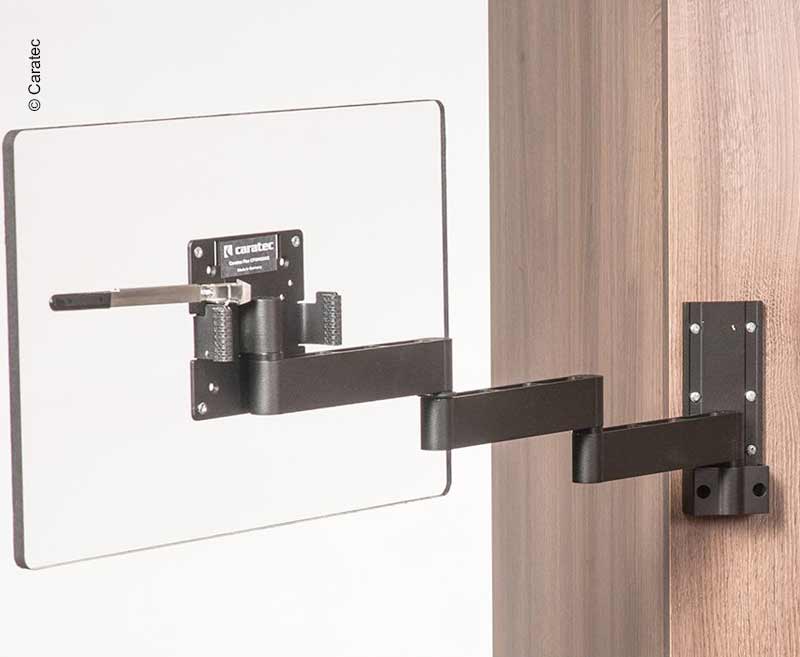 Suport de perete TV Caratec Flex CFW400AS, 4 puncte de pivotare, negru - EVONomad