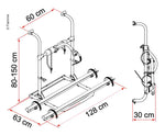 Suport spate Fiamma Carry Bike UL pentru 2 biciclete, albastru - EVONomad