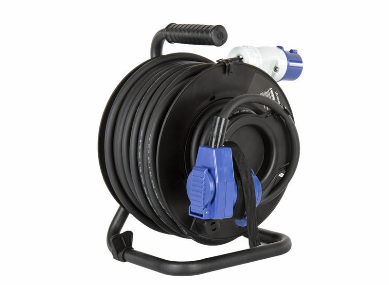 Tambur cablu CEE H07RN - F 3G2.5mm2 - cuplare unghiulara 25 m - EVONomad