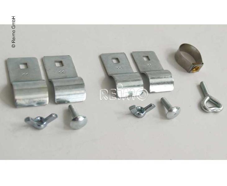 Tija de tensionare curbata 210 - 275cm aluminiu Ø25mm 3 piese - EVONomad