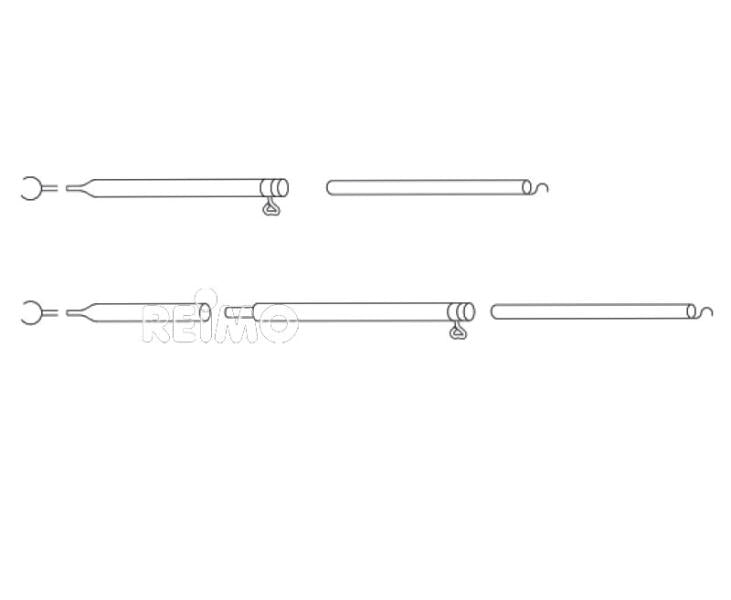 Tija de tensionare/tija suport acoperis aluminiu 170 - 250cm, 3 piese - EVONomad