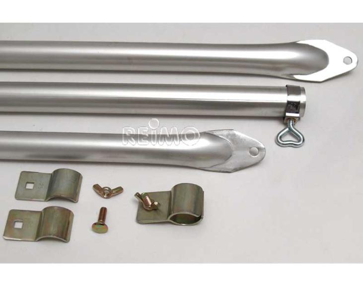 Tija de tensionare/tija suport acoperis aluminiu 170 - 260cm, 3 piese - EVONomad