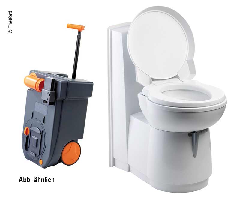 Toaleta caseta C263 - CSL plastic electric alb - EVONomad