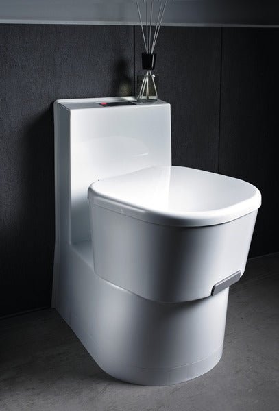 Toaleta Dometic Saneo Comfort CW cu apa proaspata de 7 litri si rezervor de deseuri de 16 litri - EVONomad