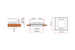 Trapa aerisire 50 x 50 cm - Alb - EVONomad