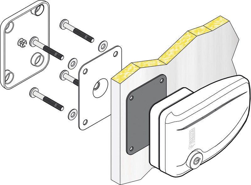 Usa de securitate exterior Safe Door alb - EVONomad