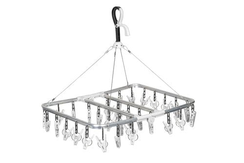 Uscător de rufe cu 32 de carlige si cadru din aluminiu - EvoNomad