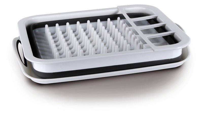 Uscator de vase din silicon - alb/negru - EVONomad