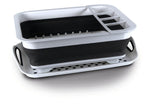 Uscator de vase din silicon - alb/negru - EVONomad