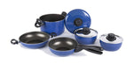Vase de gatit de camping din aluminiu cu strat antiaderent - 9 bucati - EVONomad