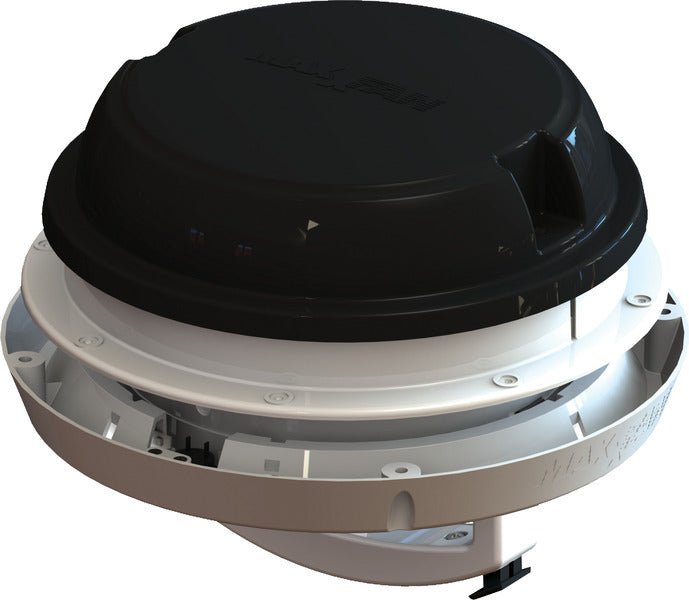 Ventilator de acoperis MaxxFan Dome Plus 12V - negru - EVONomad