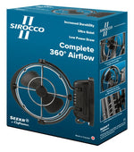 Ventilator Sirocco II 12 / 24 V - Negru - EVONomad