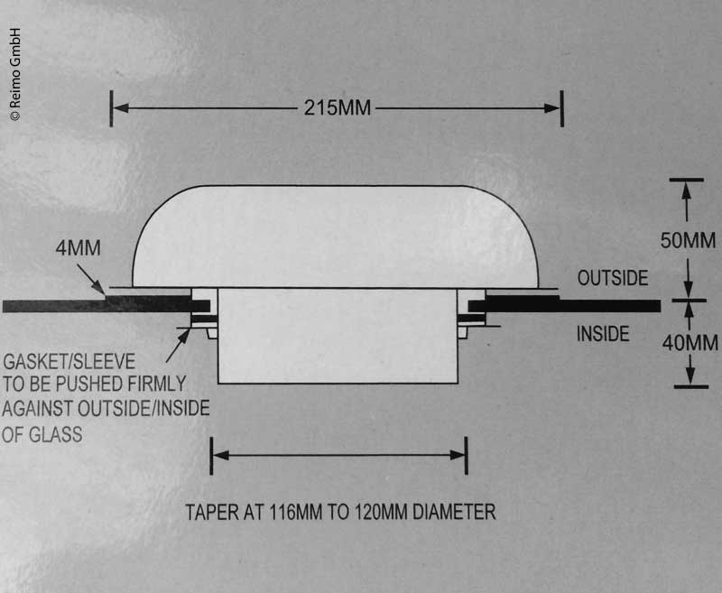 Ventilator solar Carbest cu comutator - Ø 215 mm - EVONomad